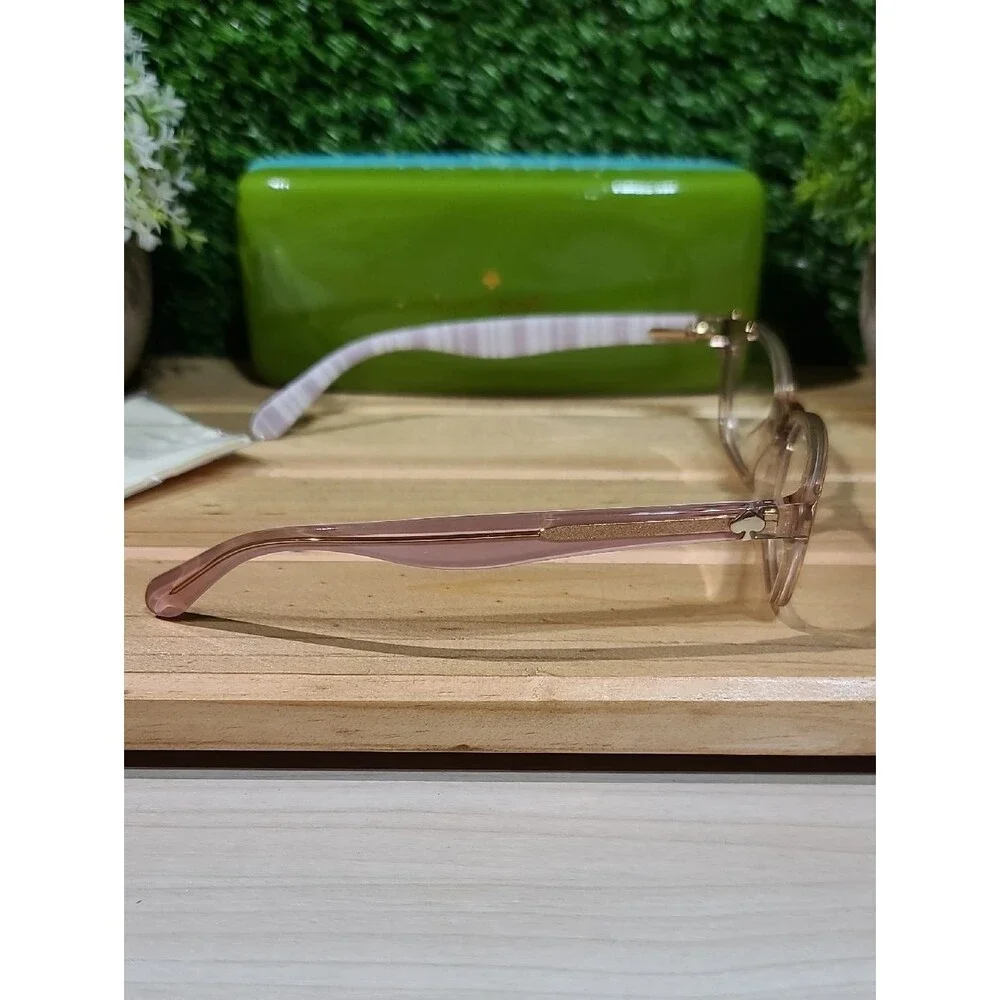 Kate Spade Brylie Eyeglasses - QGX Beige Strip White New